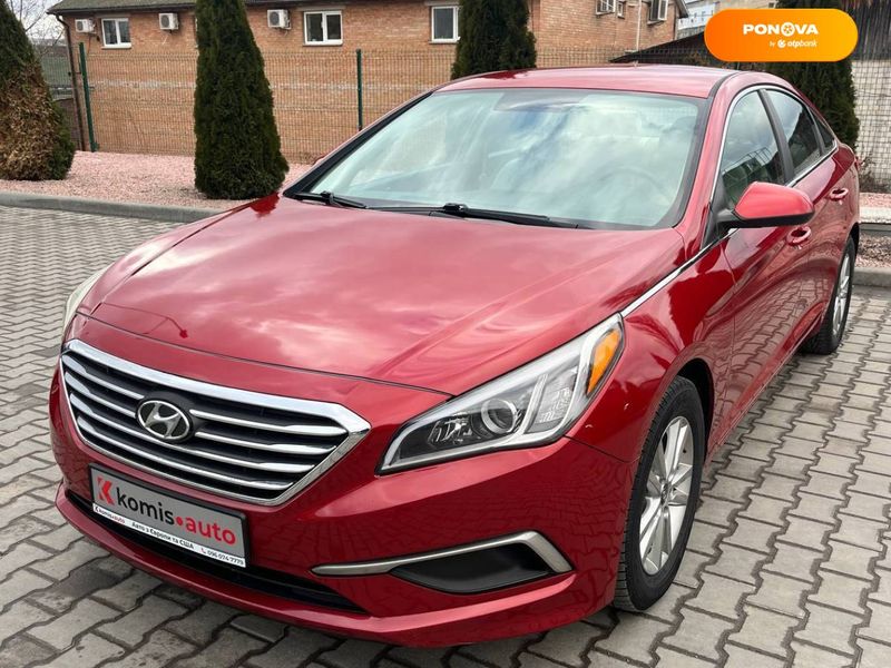 Hyundai Sonata, 2016, Бензин, 2.4 л., 190 тис. км, Седан, Червоний, Вінниця 16858 фото