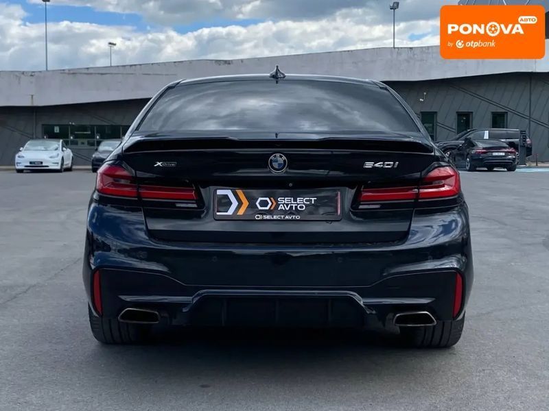 BMW 5 Series, 2018 р., Бензин, 126 тис. км, Седан, Синій, Львів AT-10418366 фото