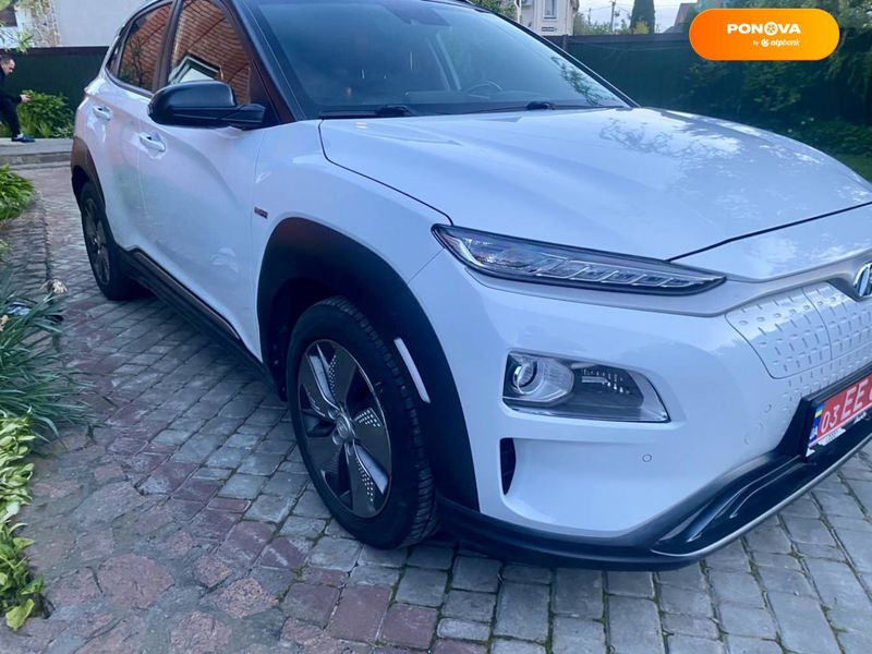 Hyundai Kona Electric, 2018, Електро, 168 тис. км, Позашляховик / Кросовер, Білий, Хмельницький Cars-Pr-66575 фото