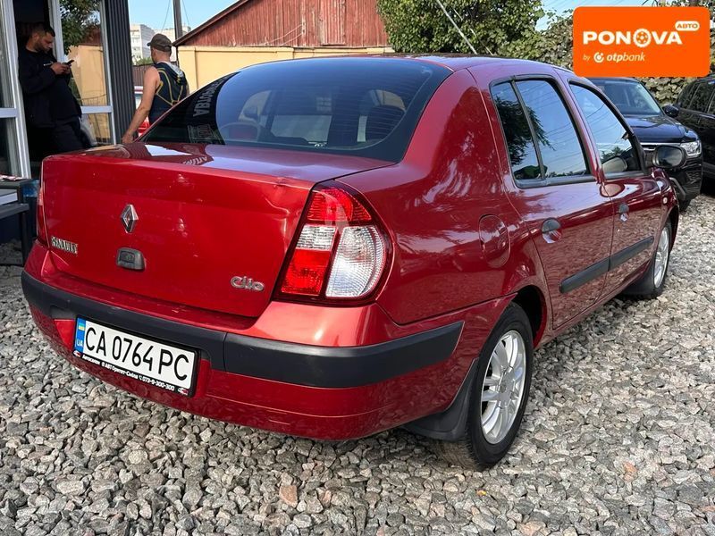 Renault Symbol, 2005 г., Газ пропан-бутан / Бензин, 197 тыс. км, Седан, Красный, Смела AT-10427098 фото