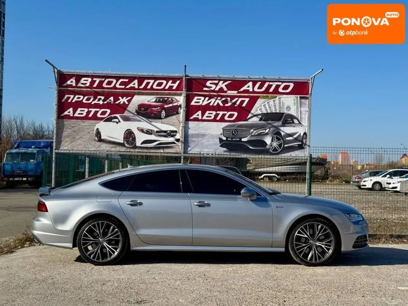 Audi A7 Sportback, 2015 р., Бензин, 194 тис. км, Седан, Сірий, Київ AT-10411975 фото