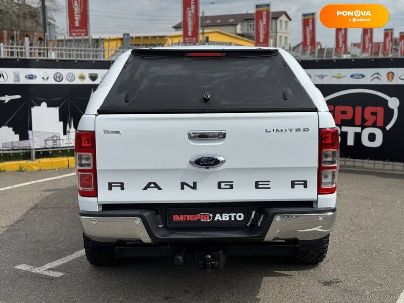 Ford Ranger, 2017, Дизель, 2.2 л., 200 тис. км, Пікап, Білий, Київ 36472 фото