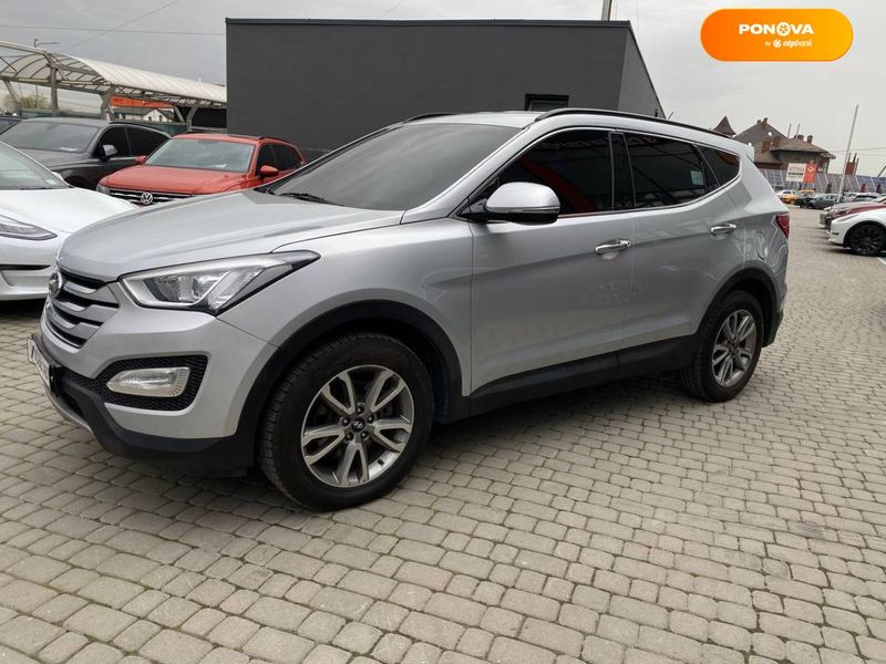 Hyundai Santa FE, 2014, Дизель, 2 л., 176 тис. км, Позашляховик / Кросовер, Сірий, Львів 32440 фото