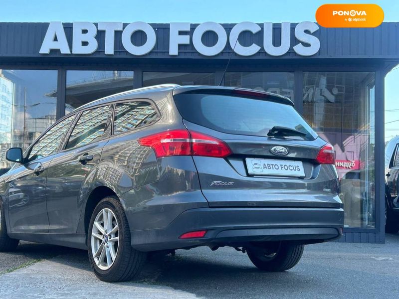 Ford Focus, 2016, Бензин, 1 л., 124 тис. км, Універсал, Сірий, Київ 110399 фото