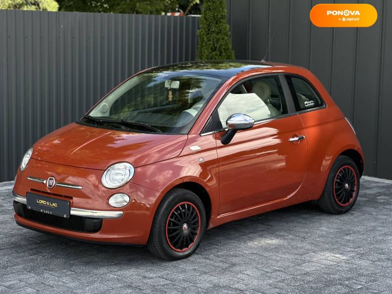 Fiat 500, 2008, Дизель, 1.3 л., 227 тис. км, Хетчбек, Помаранчевий, Дубно 108749 фото