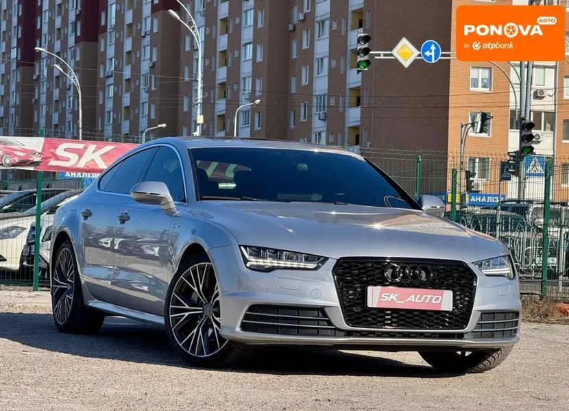 Audi A7 Sportback, 2015 р., Бензин, 194 тис. км, Седан, Сірий, Київ AT-10411975 фото