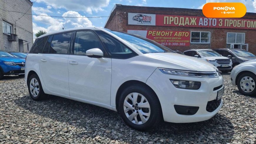 Citroen Grand C4 Picasso, 2015, Дизель, 1.6 л., 265 тис. км, Мінівен, Білий, Сміла 98726 фото