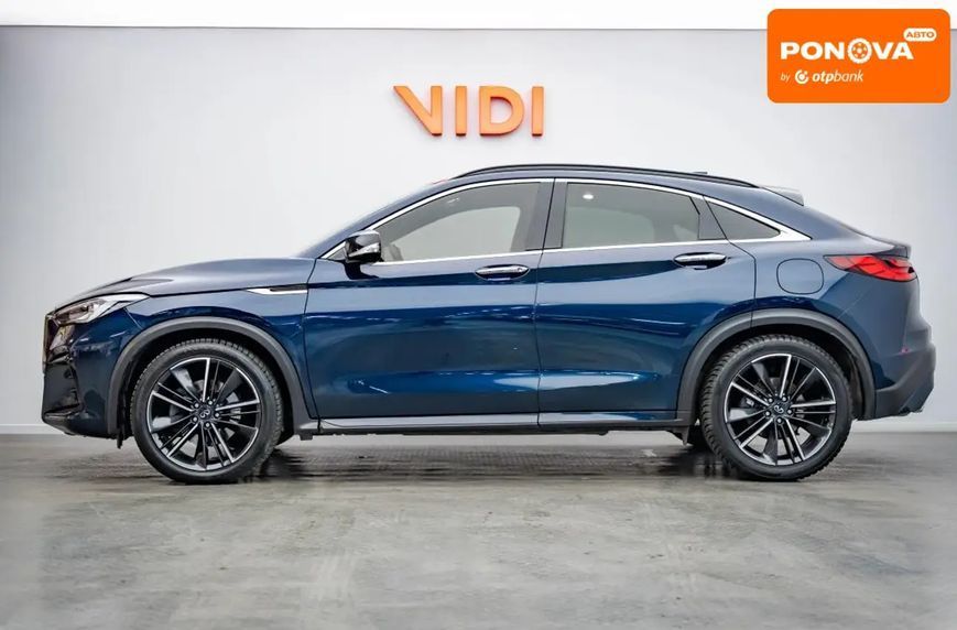 Infiniti QX55, 2021 р., Бензин, 108 тис. км, Позашляховик / Кросовер, Синій, Київ AT-10424806 фото