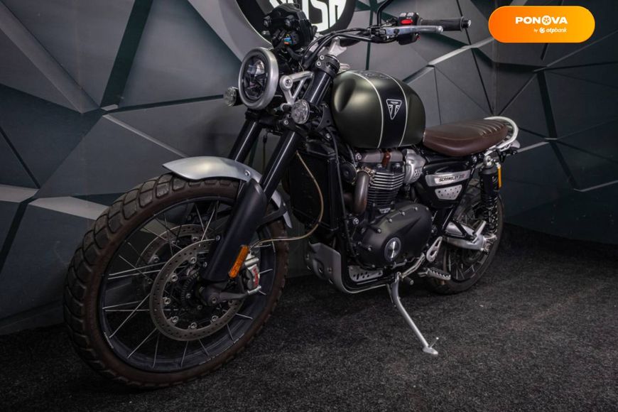 Triumph Scrambler, 2022, Бензин, 1200 см³, 1 тыс. км, Мотоцикл Многоцелевой (All-round), Зеленый, Киев moto-37608 фото