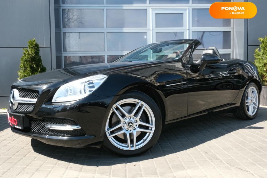 Mercedes-Benz SLK-Class, 2012, Бензин, 1.8 л., 85 тис. км, Родстер, Чорний, Одеса 34759 фото