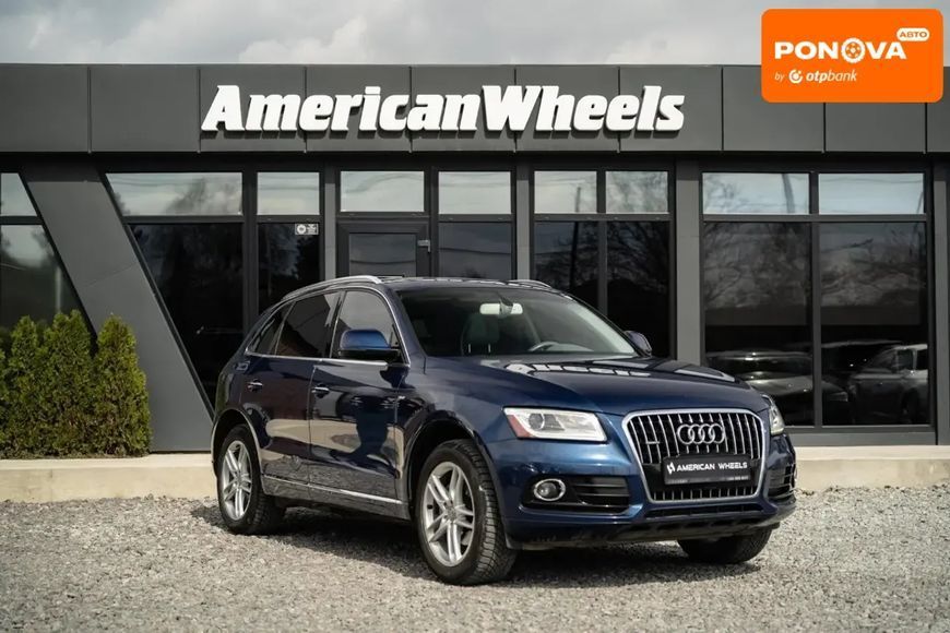 Audi Q5, 2015 р., Бензин, 161 тис. км, Позашляховик / Кросовер, Синій, Чернівці AT-10415735 фото