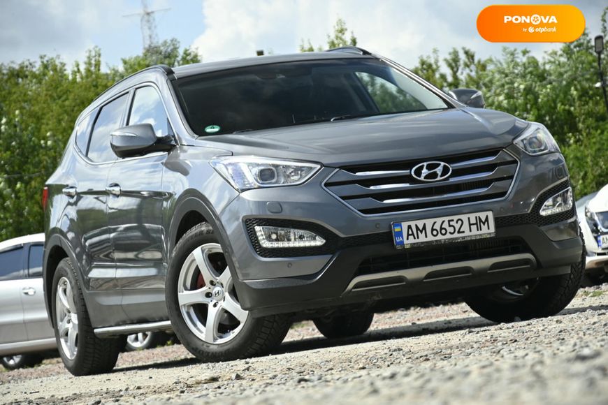 Hyundai Santa FE, 2012, Дизель, 2.2 л., 201 тис. км, Позашляховик / Кросовер, Сірий, Бердичів 111158 фото