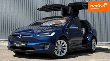Tesla Model X, 2017 р., Електро, 130 тис. км, Позашляховик / Кросовер, Синій, Миколаїв AT-10415835 фото