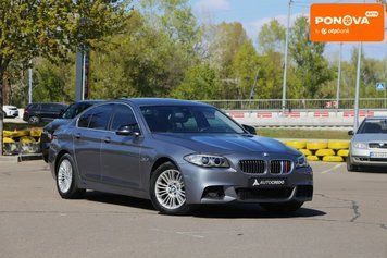 BMW 5 Series, 2014 р., Дизель, 145 тис. км, Седан, Сірий, Київ AT-10416735 фото