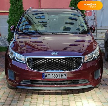 Kia Sedona, 2017, Бензин, 3.3 л., 135 тис. км, Мінівен, Червоний, Івано-Франківськ Cars-Pr-232770 фото