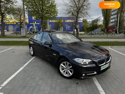 BMW 5 Series, 2015, Бензин, 2 л., 165 тис. км, Седан, Сірий, Хмельницький 36217 фото