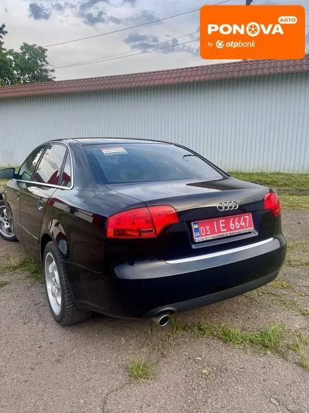 Audi A4, 2006 р., Бензин, 210 тис. км, Седан, Чорний, Сміла AT-10417939 фото