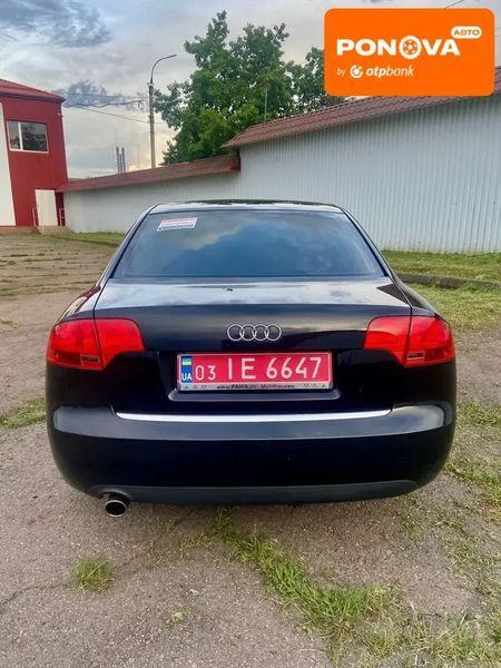 Audi A4, 2006 р., Бензин, 210 тис. км, Седан, Чорний, Сміла AT-10417939 фото