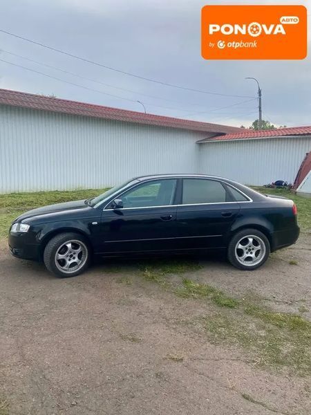 Audi A4, 2006 р., Бензин, 210 тис. км, Седан, Чорний, Сміла AT-10417939 фото