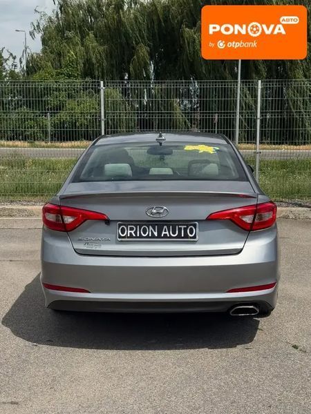 Hyundai Sonata, 2015 р., Бензин, 240 тис. км, Седан, Сірий, Дніпро (Дніпропетровськ) AT-10422230 фото
