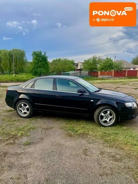 Audi A4, 2006 р., Бензин, 210 тис. км, Седан, Чорний, Сміла AT-10417939 фото
