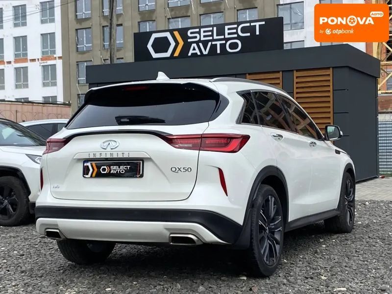 Infiniti QX50, 2021 р., Бензин, 106 тис. км, Позашляховик / Кросовер, Білий, Львів AT-10423259 фото