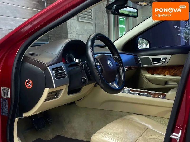Jaguar XF, 2008 р., Газ пропан-бутан / Бензин, 206 тис. км, Седан, Червоний, Миколаїв AT-10418187 фото