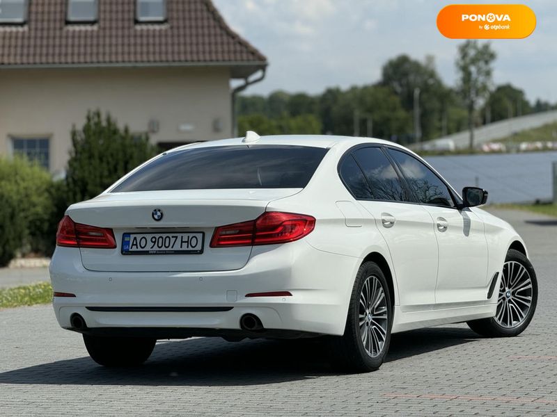 BMW 5 Series, 2018, Дизель, 2 л., 150 тис. км, Седан, Білий, Хуст Cars-Pr-68620 фото