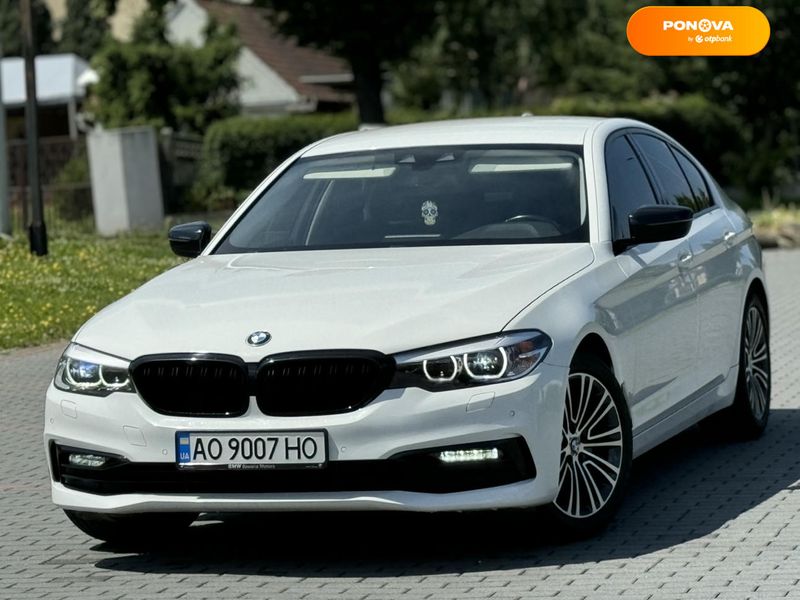 BMW 5 Series, 2018, Дизель, 2 л., 150 тис. км, Седан, Білий, Хуст Cars-Pr-68620 фото