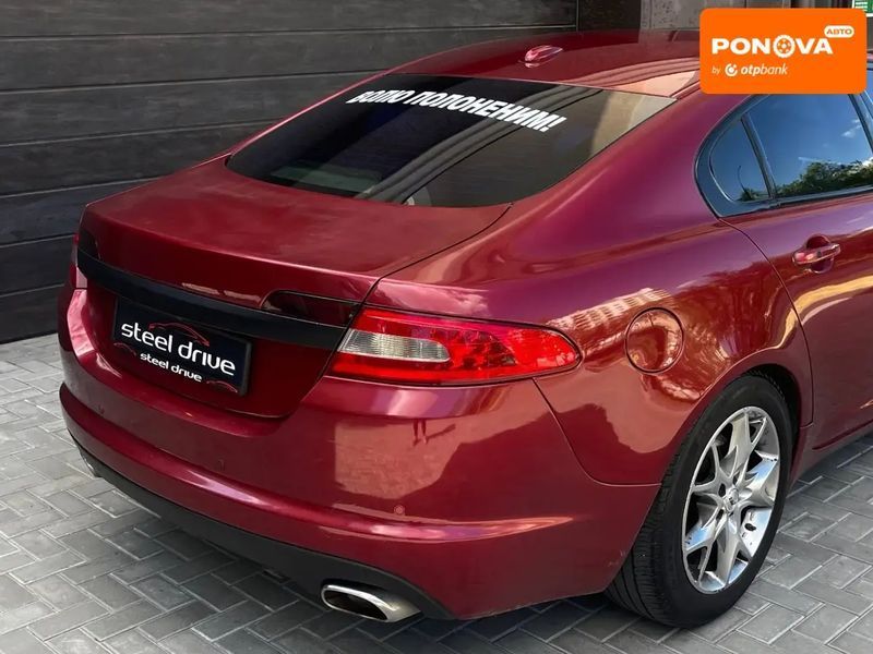 Jaguar XF, 2008 р., Газ пропан-бутан / Бензин, 206 тис. км, Седан, Червоний, Миколаїв AT-10418187 фото