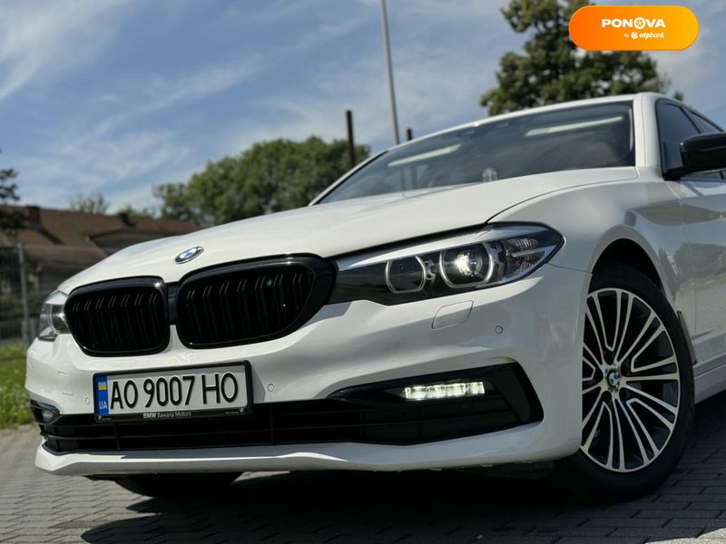 BMW 5 Series, 2018, Дизель, 2 л., 150 тис. км, Седан, Білий, Хуст Cars-Pr-68620 фото