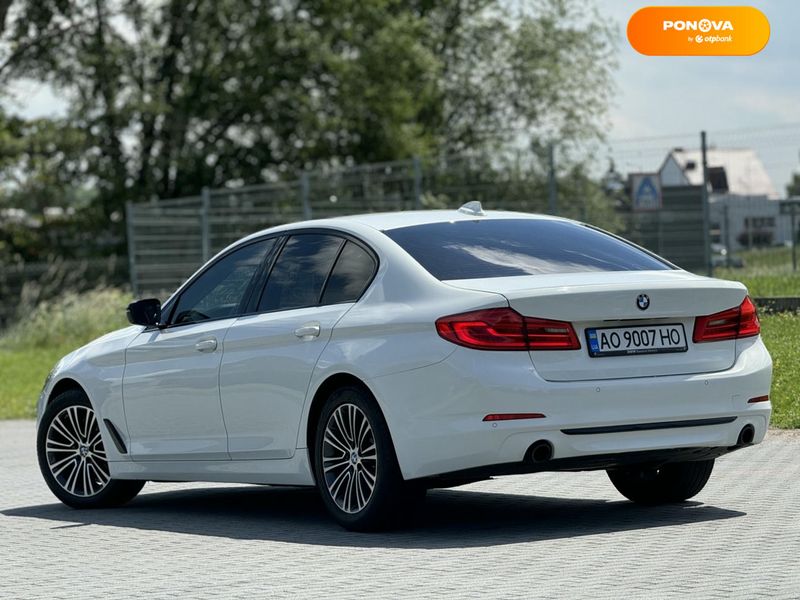 BMW 5 Series, 2018, Дизель, 2 л., 150 тис. км, Седан, Білий, Хуст Cars-Pr-68620 фото