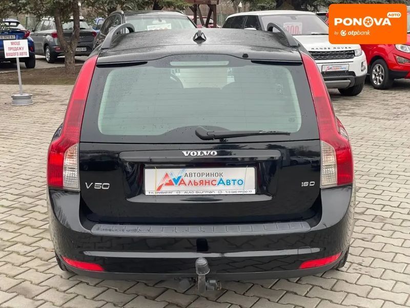 Volvo V50, 2008 г., Дизель, 223 тыс. км, Универсал, Чорный, Кривой Рог AT-10405421 фото