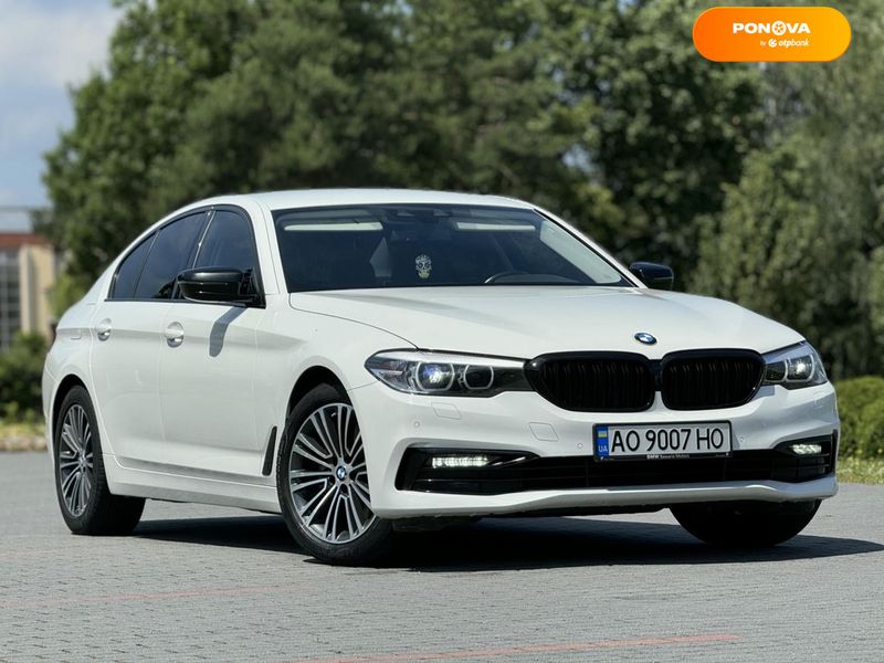 BMW 5 Series, 2018, Дизель, 2 л., 150 тис. км, Седан, Білий, Хуст Cars-Pr-68620 фото