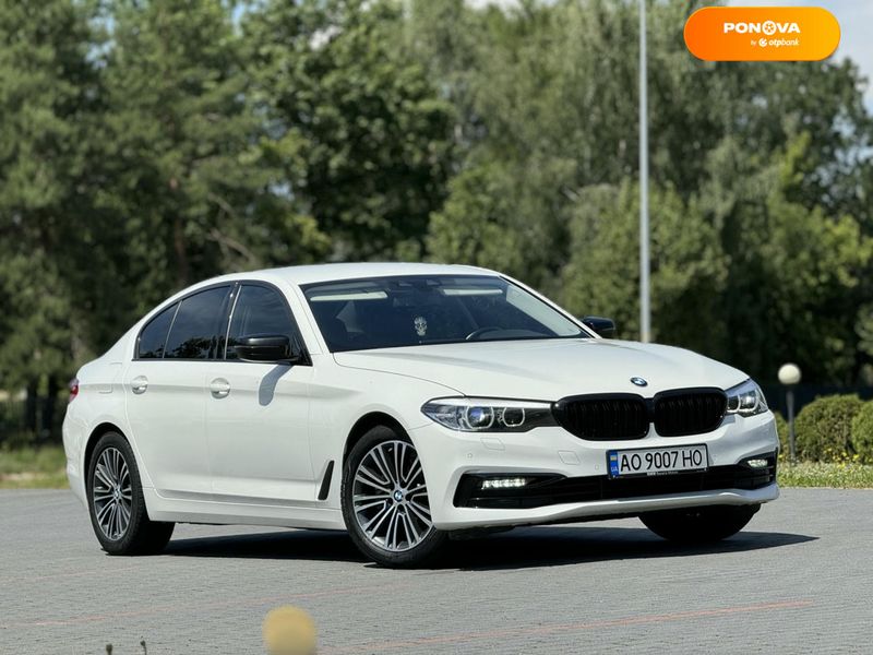 BMW 5 Series, 2018, Дизель, 2 л., 150 тис. км, Седан, Білий, Хуст Cars-Pr-68620 фото