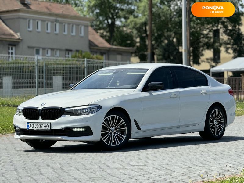 BMW 5 Series, 2018, Дизель, 2 л., 150 тис. км, Седан, Білий, Хуст Cars-Pr-68620 фото