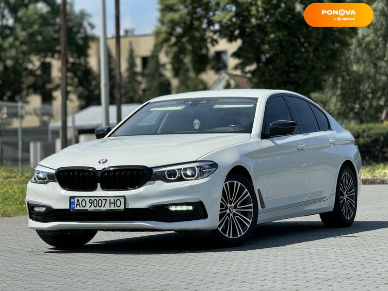 BMW 5 Series, 2018, Дизель, 2 л., 150 тис. км, Седан, Білий, Хуст Cars-Pr-68620 фото