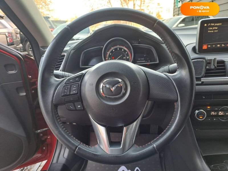 Mazda 3, 2015, Бензин, 1.5 л., 66 тис. км, Седан, Червоний, Одеса 9441 фото