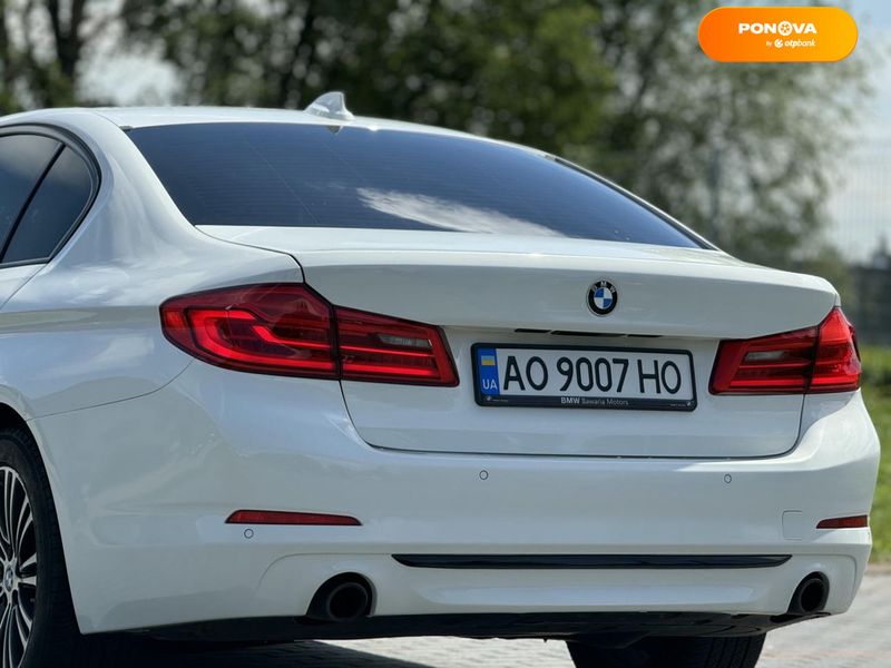 BMW 5 Series, 2018, Дизель, 2 л., 150 тис. км, Седан, Білий, Хуст Cars-Pr-68620 фото