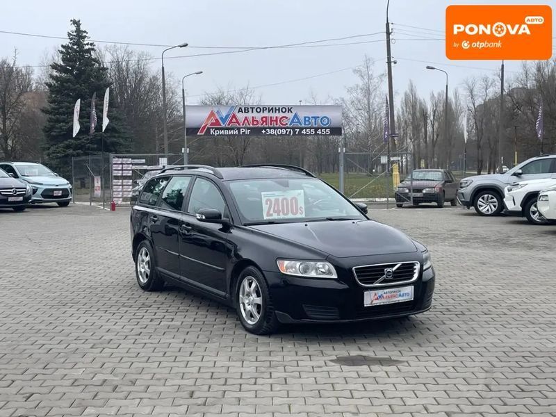 Volvo V50, 2008 г., Дизель, 223 тыс. км, Универсал, Чорный, Кривой Рог AT-10405421 фото