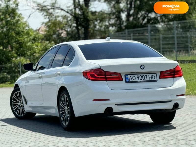 BMW 5 Series, 2018, Дизель, 2 л., 150 тис. км, Седан, Білий, Хуст Cars-Pr-68620 фото