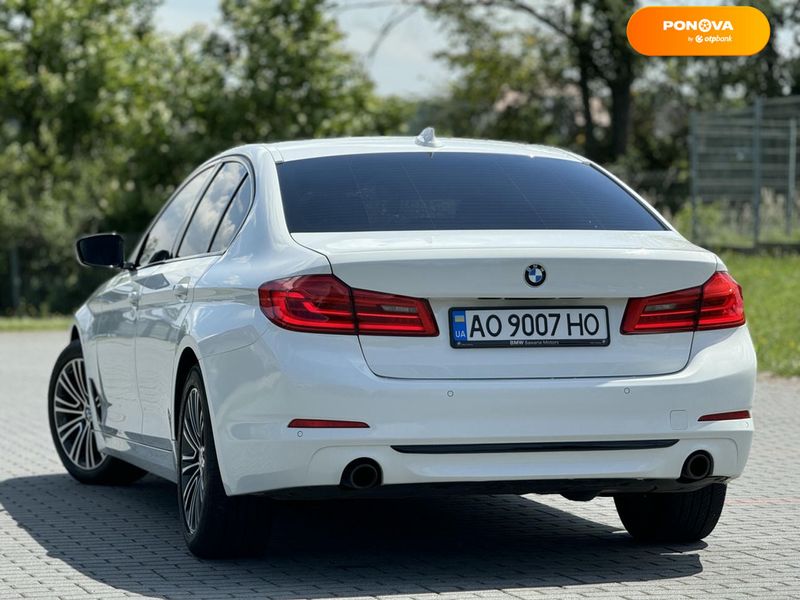 BMW 5 Series, 2018, Дизель, 2 л., 150 тис. км, Седан, Білий, Хуст Cars-Pr-68620 фото