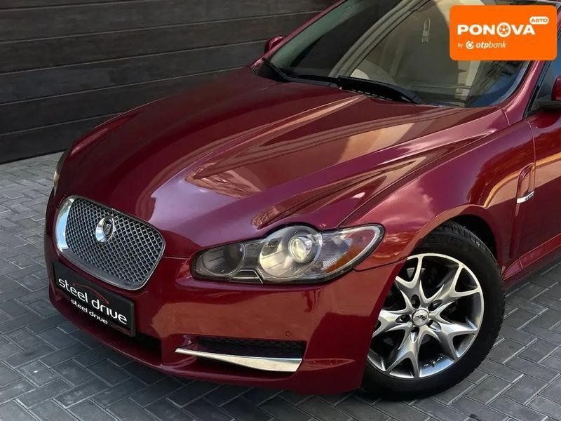 Jaguar XF, 2008 р., Газ пропан-бутан / Бензин, 206 тис. км, Седан, Червоний, Миколаїв AT-10418187 фото