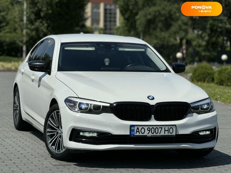 BMW 5 Series, 2018, Дизель, 2 л., 150 тис. км, Седан, Білий, Хуст Cars-Pr-68620 фото