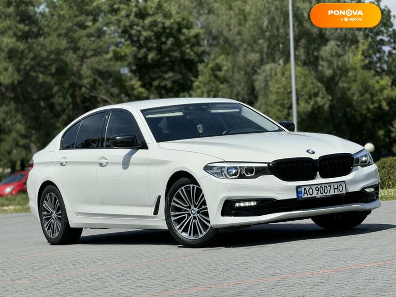 BMW 5 Series, 2018, Дизель, 2 л., 150 тис. км, Седан, Білий, Хуст Cars-Pr-68620 фото