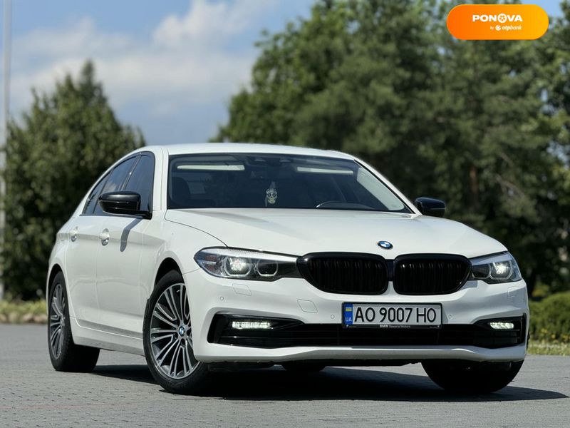 BMW 5 Series, 2018, Дизель, 2 л., 150 тис. км, Седан, Білий, Хуст Cars-Pr-68620 фото