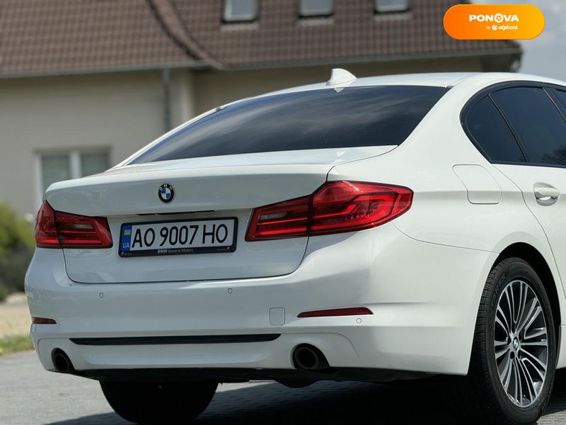 BMW 5 Series, 2018, Дизель, 2 л., 150 тис. км, Седан, Білий, Хуст Cars-Pr-68620 фото