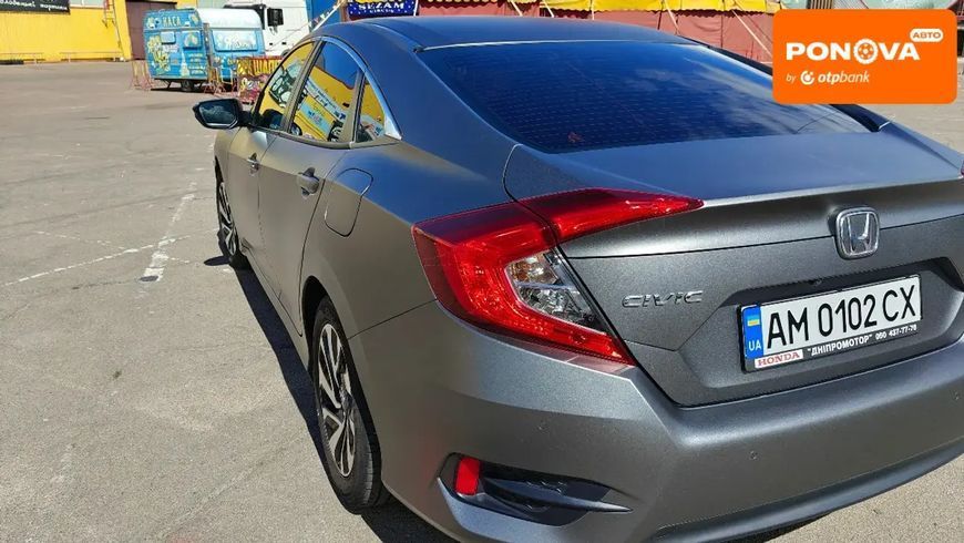 Honda Civic, 2018 г., Газ пропан-бутан / Бензин, 163 тыс. км, Седан, Серый, Житомир AT-10400038 фото