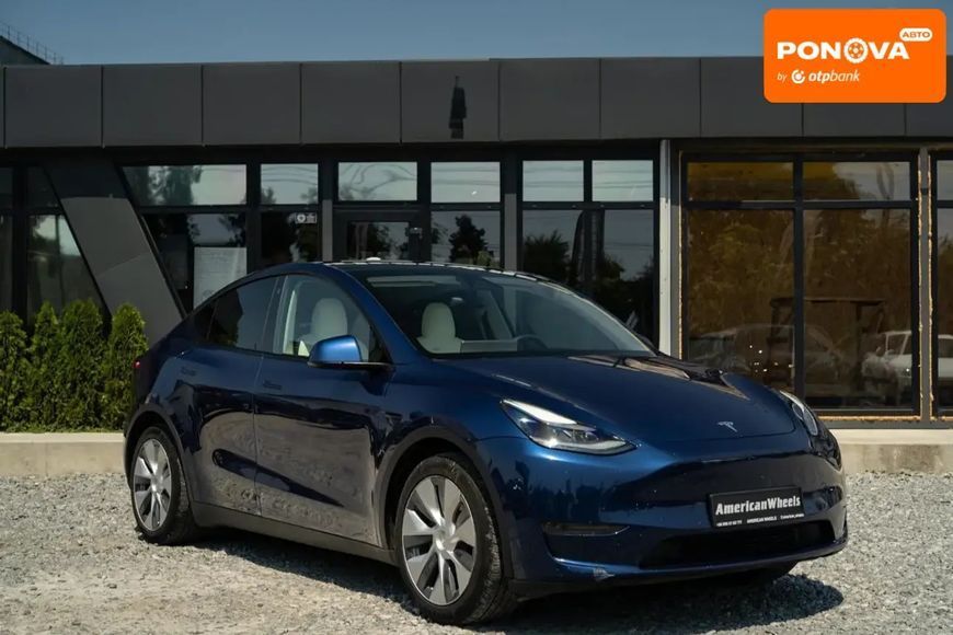 Tesla Model Y, 2021 г., Електро, 44 тыс. км, Внедорожник / Кроссовер, Синий, Черновцы AT-10402127 фото