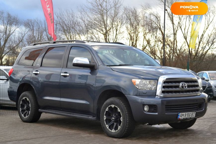 Toyota Sequoia, 2008, Газ пропан-бутан / Бензин, 5.7 л., 292 тыс. км, Внедорожник / Кроссовер, Серый, Бердичев 14126 фото